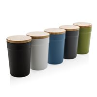 TAZZA in rPP GRS CON TAPPO IN BAMBOO